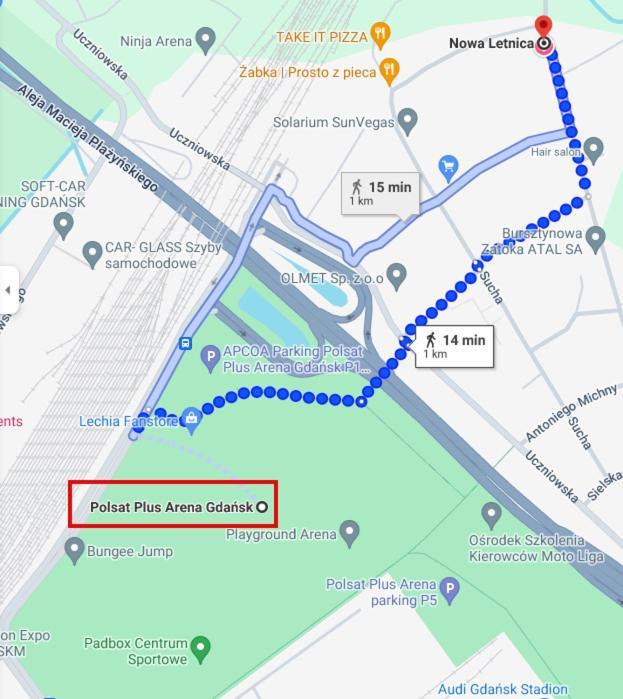 Letnica Sypialnia & Salon - 2Km Do Plazy Leilighet Gdańsk Eksteriør bilde